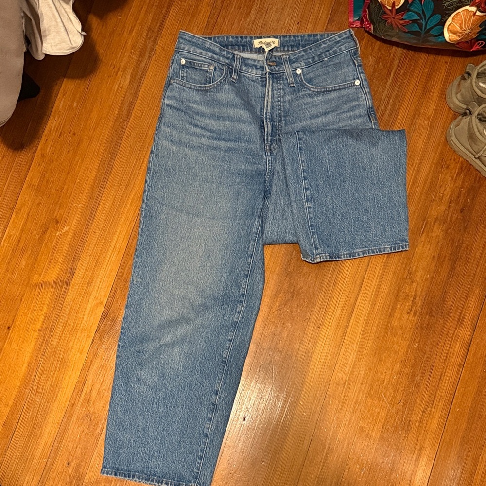 Madewell Women's Ankle Crop Jeans in Classic Blue Denim